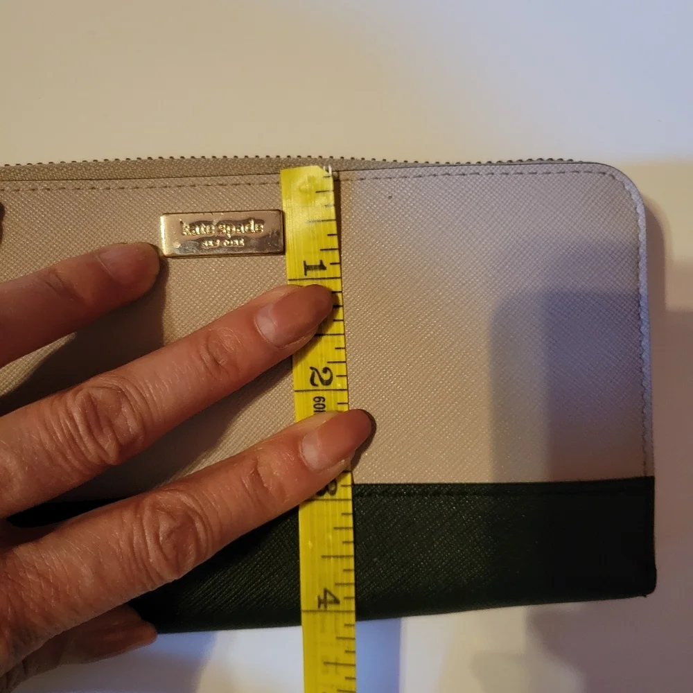 Kate Spade Laurel Two Tone Handbag & Wallet Set EUC. Career Neutral Work Jet Set